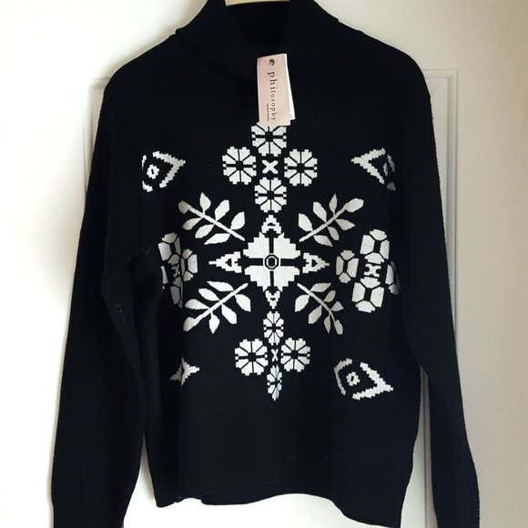 NWT! NORDIC Turtleneck SWEATER By PHILOSOPHY - Picture 6 of 6